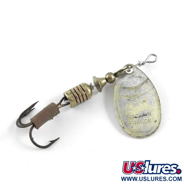 Mepps Aglia 2 Rotační Třpytka, Mosaz, 4,5g, Vintage, #1103