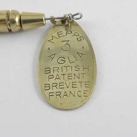 Mepps Aglia 3 Třpytka, Mosaz, 7g, Červená Bužírka, #1104