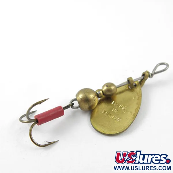 Mepps Aglia 0 Třpytka, Mosaz, 2.2g, Červená bužírka, #1141