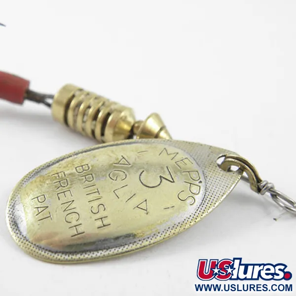 Mepps Aglia 3 Třpytka, Mosaz, 7g, Kuželová Rotace, #1153