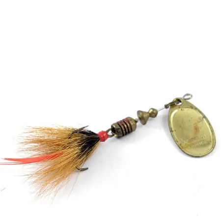 Mepps Aglia 2 dressed Třpytka, Mosaz, 4,7g, Přírodní srst, #1156