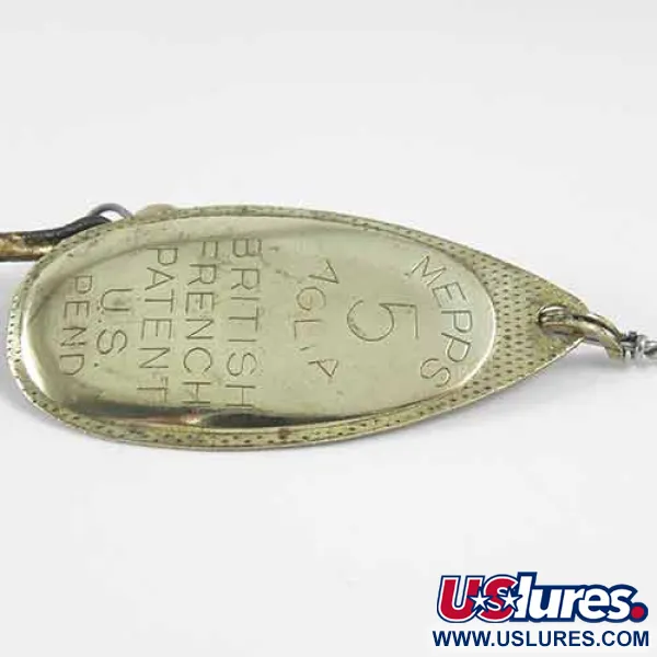 Mepps Aglia 5 Rotační třpytka, Mosaz, 14g, Velikost 5, #1345