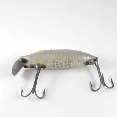 Heddon River Runt Floater, Bílá / Šedá, 12,5g, Vintage, #1354