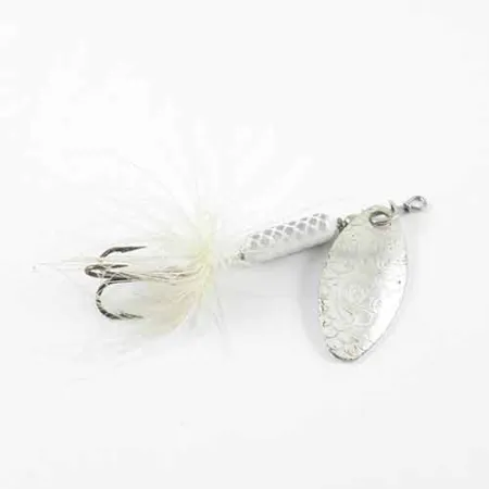 Worden’s Original Rooster Tail Třpytka, Nikl / Bílá, 2,6g, #1382