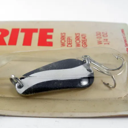 Seneca Wob-L-Rite Třpytka, Černá / Bílá, 7g, Hluboká Voda, #1407