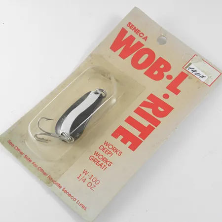 Seneca Wob-L-Rite Třpytka, Černá / Bílá, 7g, Hluboká Voda, #1407