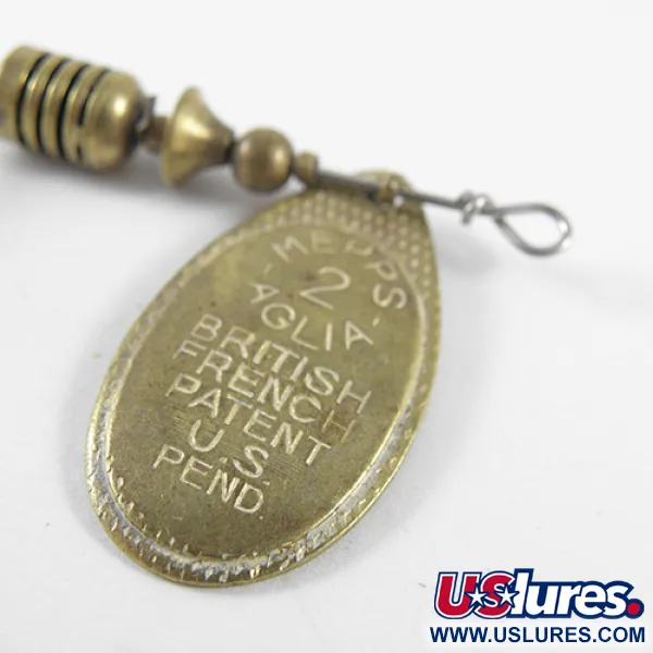 Mepps Aglia 2 Třpytka, Mosaz, 4.5g, Vintage Model, #1503