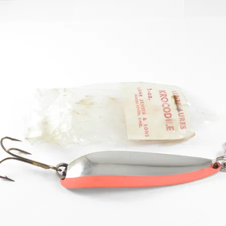 Luhr Jensen Krocodile Plandavka, Nikl/Červená, 28g, Úzký profil, #1509