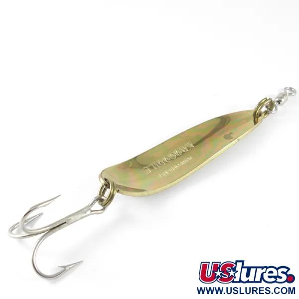 Luhr Jensen Krocodile Plandavka, Hammered Gold/Orange, 28g, #1532