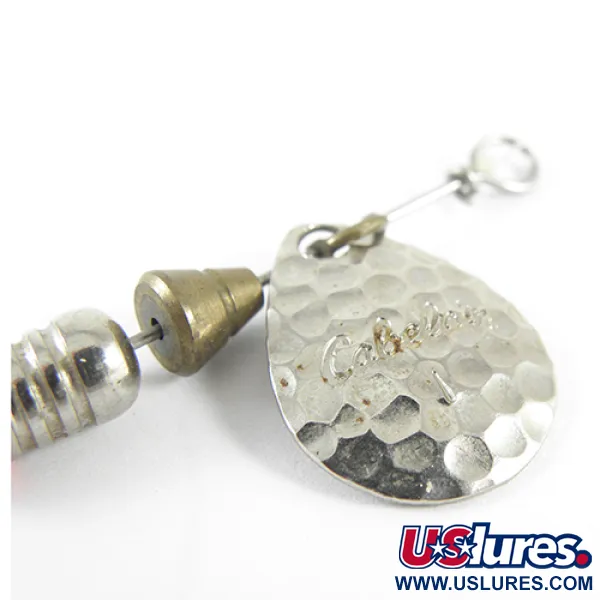 Cabela's 1 Třpytka, Nikl, 4g, Tepaný list, #1541