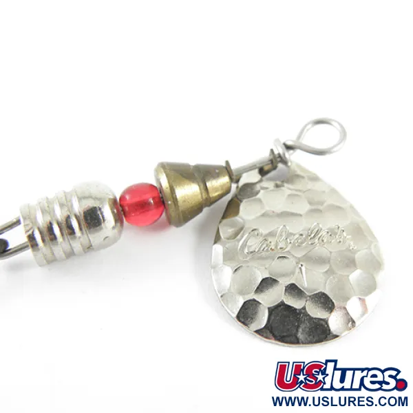 Cabela's 1 Rotační třpytka, Nikl, 4g, tepaný list, #1542