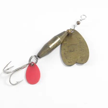 Luhr Jensen Les Davis Bolo Třpytka, Mosaz / Oranžová, 10g, #1608