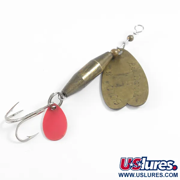 Luhr Jensen Les Davis Bolo Třpytka, Mosaz / Oranžová, 10g, #1608