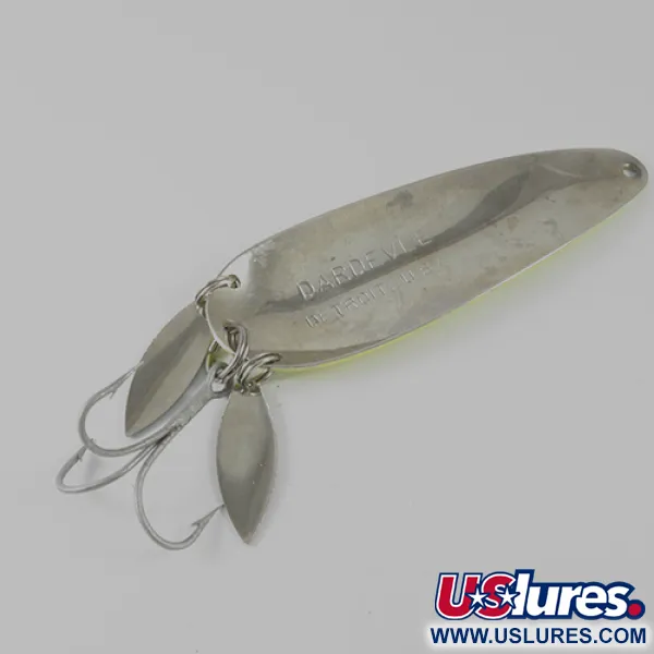 Eppinger Dardevle Klicker Plandavka, Fluoro Žlutá/Červená/Nikl, 28g, #1660