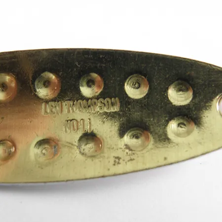 Len Thompson #11 Plandavka, Červená/Bílá/Mosaz, 14g, Tepaná, #1747