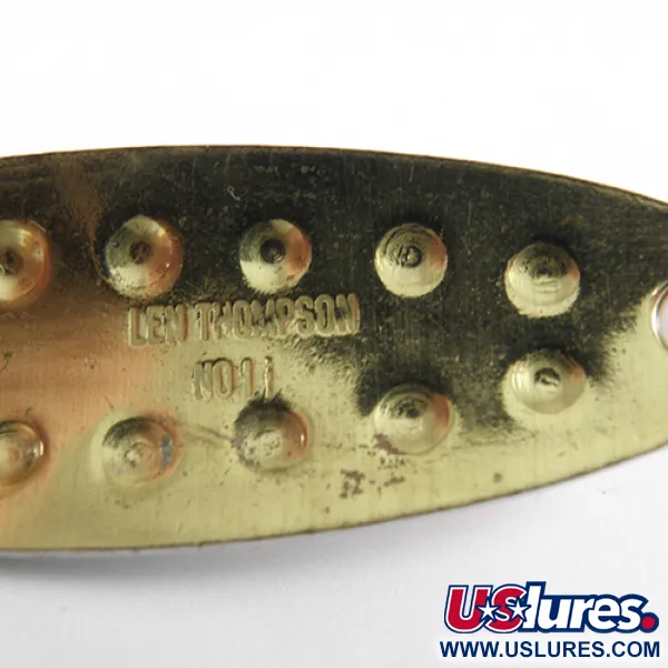 Len Thompson #11 Plandavka, Červená/Bílá/Mosaz, 14g, Tepaná, #1747