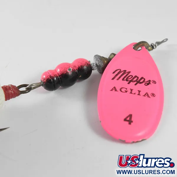 Mepps Aglia 4 dressed Třpytka, Fluorescent Pink, 10g, Chvostek, #1755