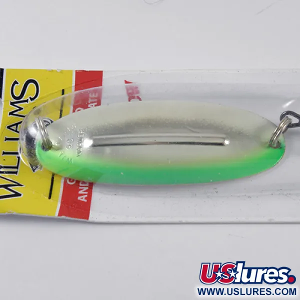 Williams Wabler W50 Glow Plandavka, Stříbro/Zelená, 14g, Svítící, #1766