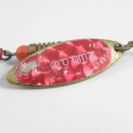 Mepps Aglia Long 2 Rainbo Třpytka, Červená/Mosaz, 7,4g, Rainbo, #1786