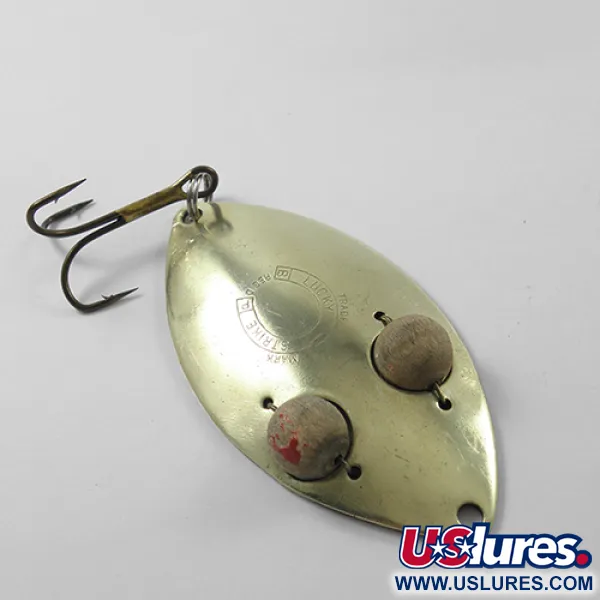 Lucky Strike Gold Red Flash Plandavka, Mosaz, 21g, Dřevěné oči, #1840