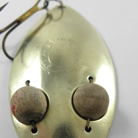 Lucky Strike Gold Red Flash Plandavka, Mosaz, 21g, Dřevěné oči, #1840