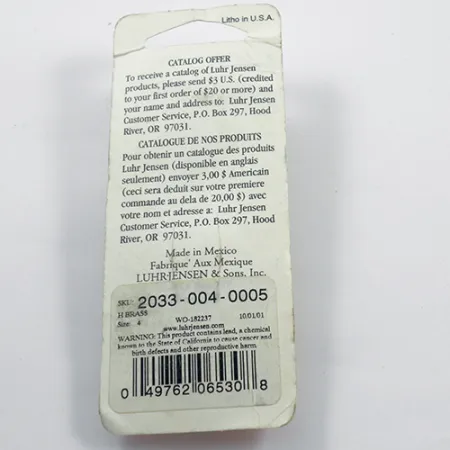 Luhr Jensen Metric Pro Spinner 4, Tepané zlato, 11g, Třpytka, #1881