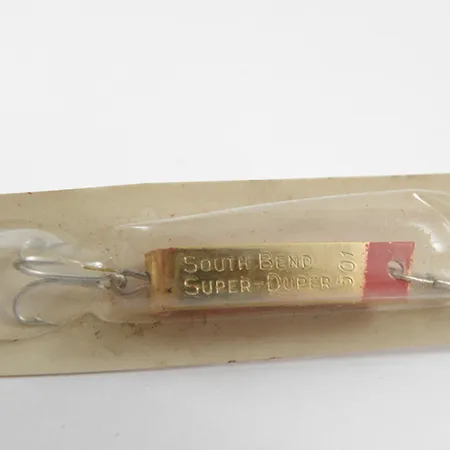 South Bend Super-Duper 501 Plandavka, Zlatá/Červená, 2.3g, Vintage, #1889