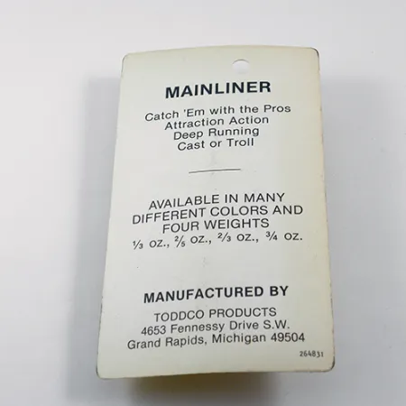 TODDCO Mainliner Plandavka, Glow, 11g, Hlubokopotápivá, #1892