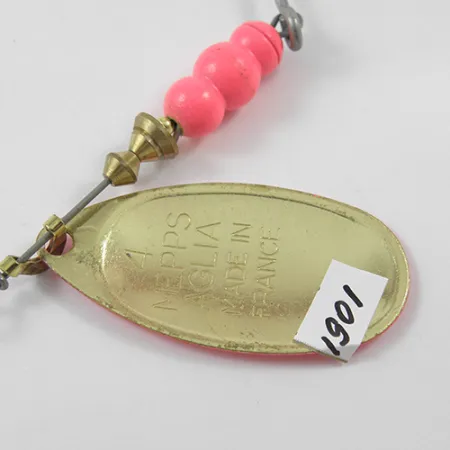 Mepps Aglia Hot Pink 4 Třpytka, Růžová / Zlatá, 9g, Jednoháček, #1901