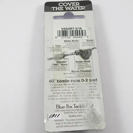 Blue Fox Vibrax Shallow Třpytka, Rainbow, 8g, Hladinová, #1911