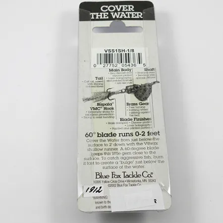 Blue Fox Vibrax Shallow Třpytka, Duha, 5g, Mělce Potápivá, #1912