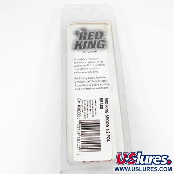 Plandavka Worth Red King Spoon, Tloučená mosaz, 17g, Slaná voda, #1941