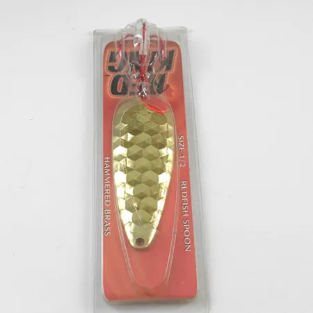 Plandavka Worth Red King Spoon, Tloučená mosaz, 17g, Slaná voda, #1941