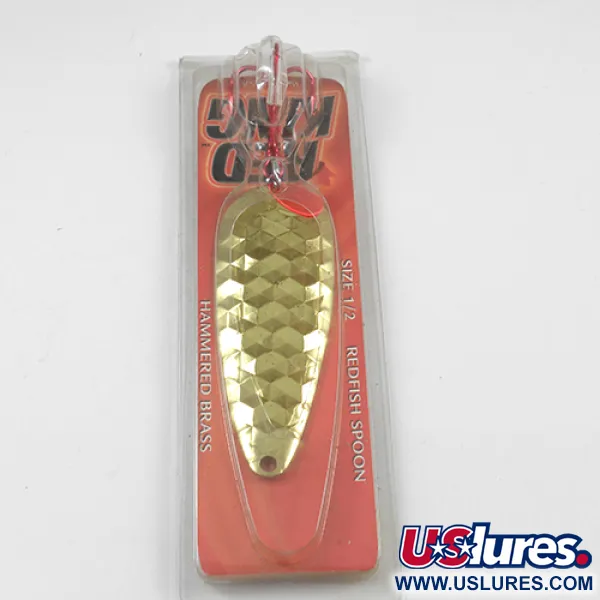 Plandavka Worth Red King Spoon, Tloučená mosaz, 17g, Slaná voda, #1941