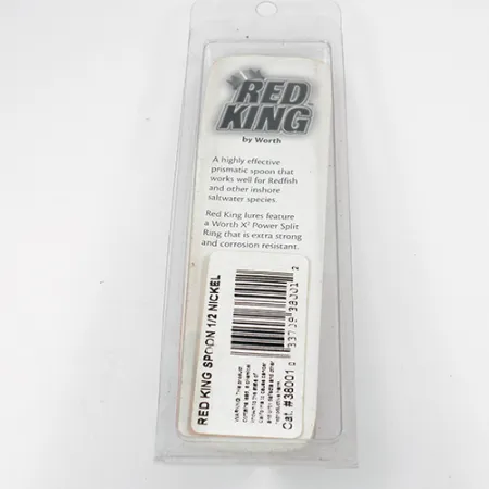 Worth Red King Spoon Plandavka, Tepaný nikl, 17g, USA, #1943