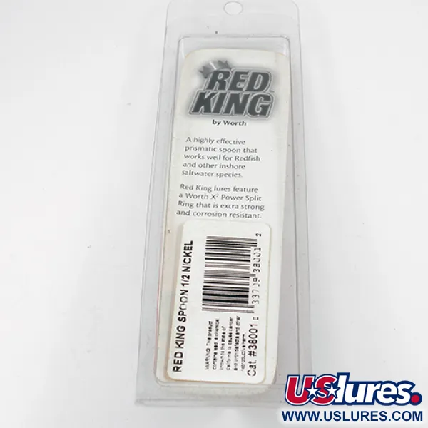 Worth Red King Spoon Plandavka, Tepaný nikl, 17g, USA, #1943