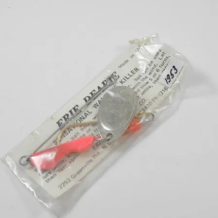 Erie Dearie Walleye Killer Třpytka, Nikl/Červená, 9g, #1953