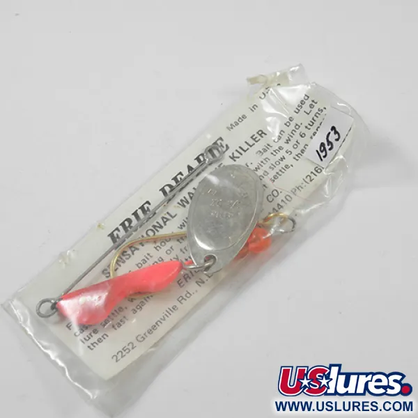 Erie Dearie Walleye Killer Třpytka, Nikl/Červená, 9g, #1953