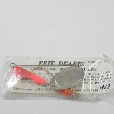 Erie Dearie Walleye Killer Třpytka, Nikl/Červená, 9g, #1953