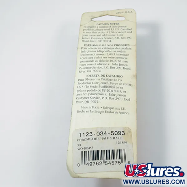 Luhr Jensen Lil' Kroc Plandavka, Chrom/Červená, 21g, Daleké hody, #1977