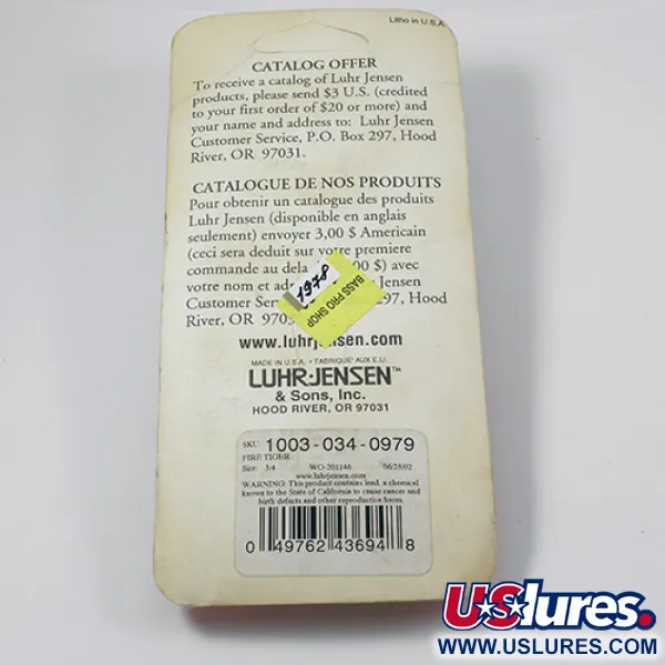 Luhr Jensen Krocodile Die #5 Plandavka, Fire Tiger, 21g, Přívlač, #1978