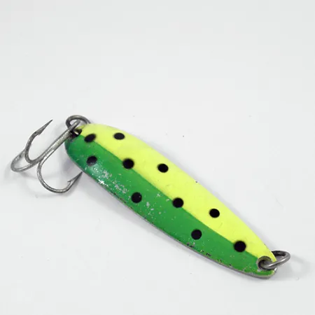 Luhr Jensen Krocodile Die #4 Plandavka, Žlutá/Zelená/Nikl, 14g, #1983