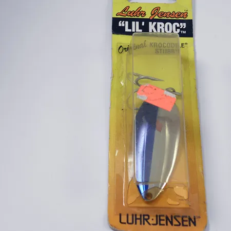 Luhr Jensen Lil' Kroc (Krocodile Stubby) Plandavka, Nikl/Modrá, 21g, #1998
