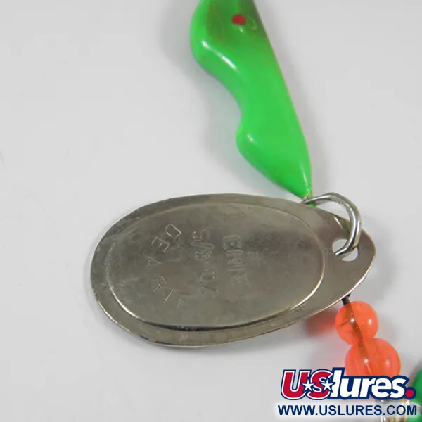 Erie Dearie Walleye Killer Třpytka, Nikl / Zelená, 16g, L-rám, #2006