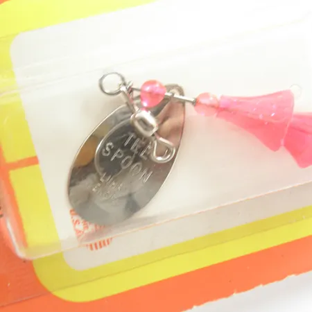 Luhr Jensen TEE Spoon Třpytka, Nikl / Červená, 7g, Vintage, #2078