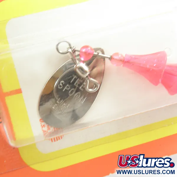 Luhr Jensen TEE Spoon Třpytka, Nikl / Červená, 7g, Vintage, #2078