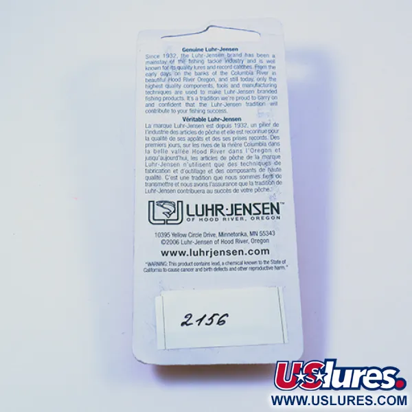 Luhr Jensen Krocodile Die #3 Plandavka, Nikl, 10g, Flipper Tab, #2156