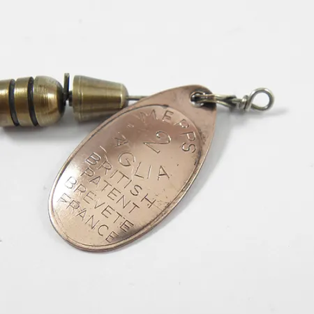 Mepps Aglia 2 Rotační třpytka, Měď, 4.5g, Patentní značky, #2158