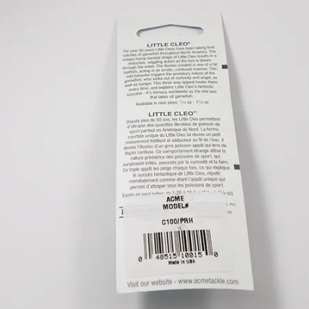 Acme Little Cleo Plandavka, Bílá / Červená, 9,5g, Nepoužitá, #2219