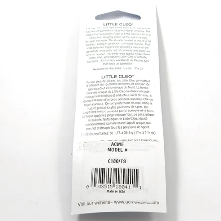 Acme Little Cleo Plandavka, Žlutá/Oranžová/Nikl, 3,5g, #2713